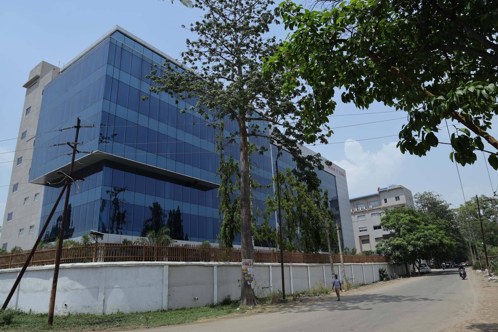 Building exterior from road