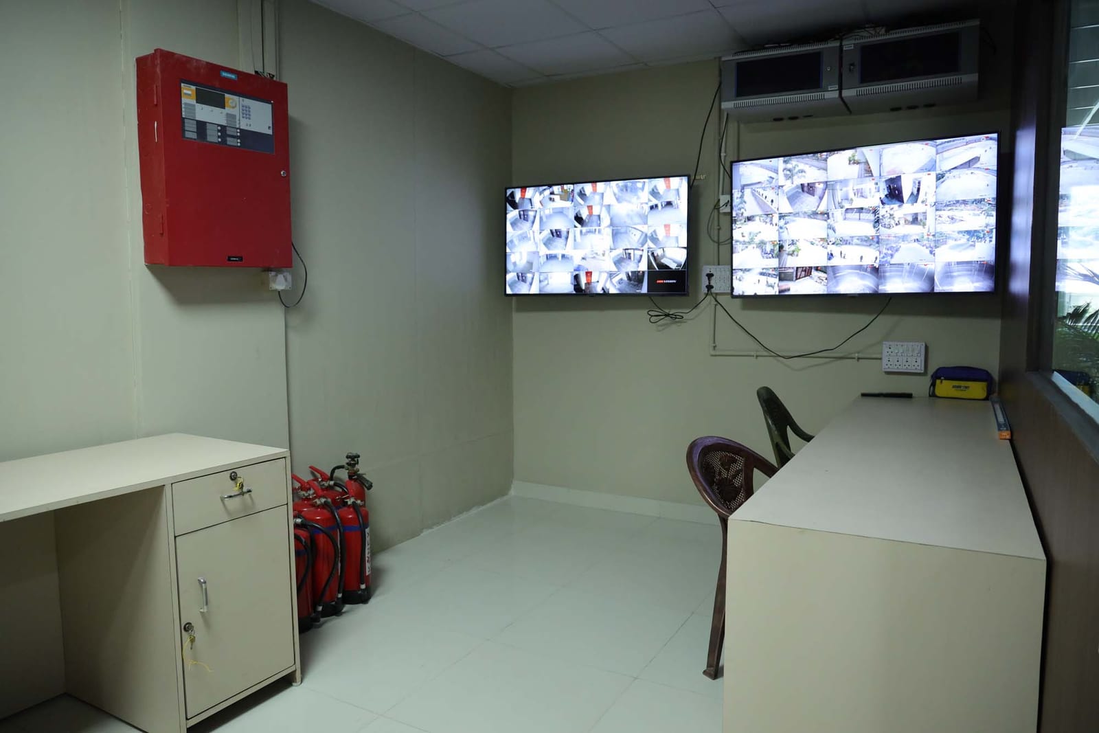 Security and fire safety control room